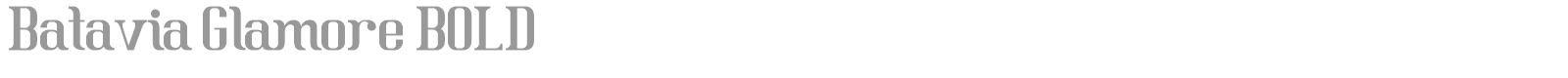 Batavia Glamore font preview